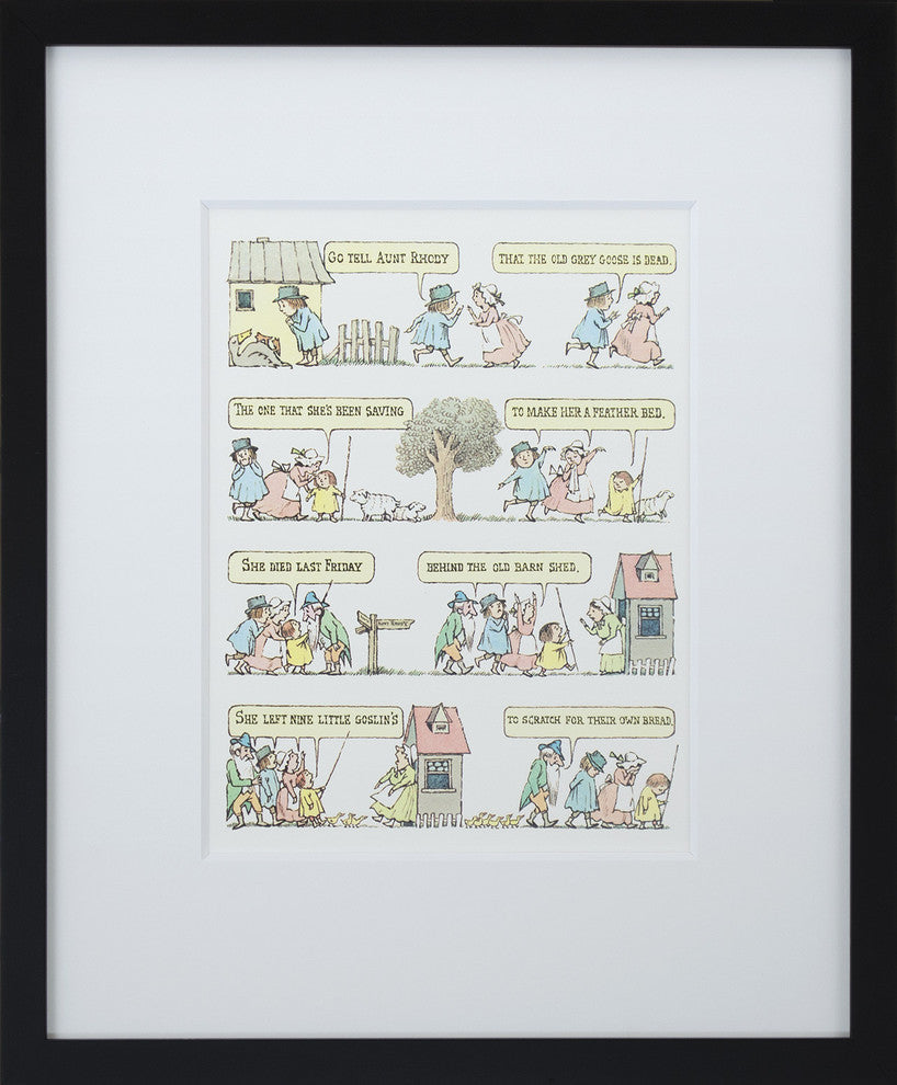 "Go Tell Aunt Rhody" by Maurice Sendak Framed Art Print, Special Edition