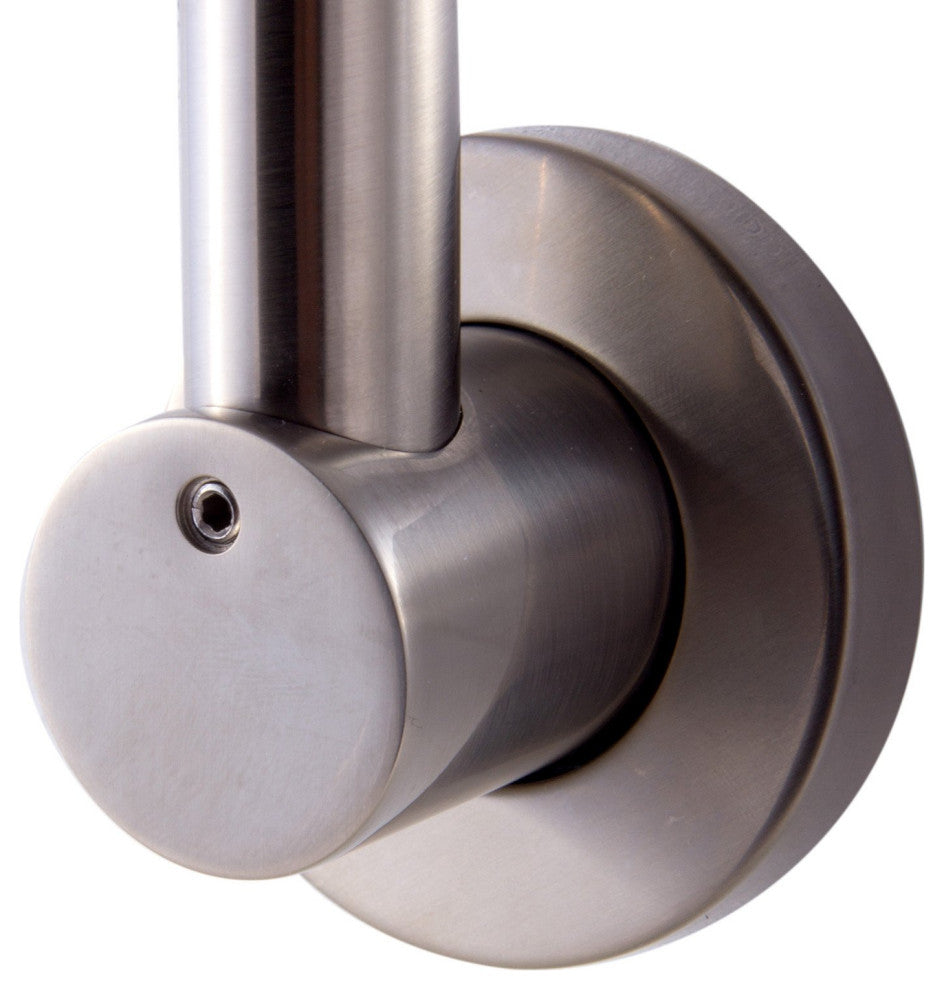 ALFI Brand AB12GRW-BN Brushed Nickel 12" Round Raised Wall Mounted Shower Arm