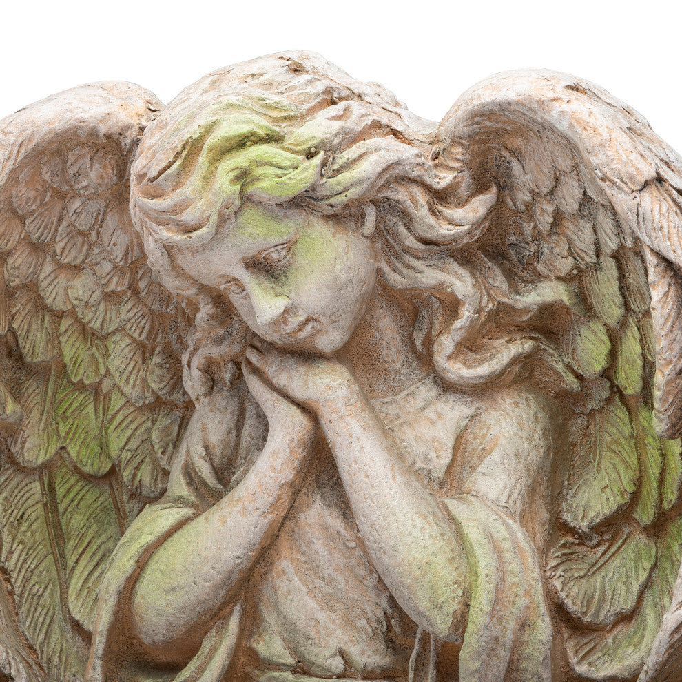 Alpine Old World Guardian Angel Statue, 19"