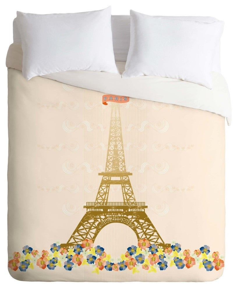 Deny Designs Jennifer Hill Paris Eiffel Tower Duvet Cover - Lightweight