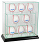 8 Upright Glass Display Case, Black
