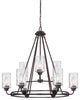 Gramercy Park 9-Light Chandelier, Old English Bronze