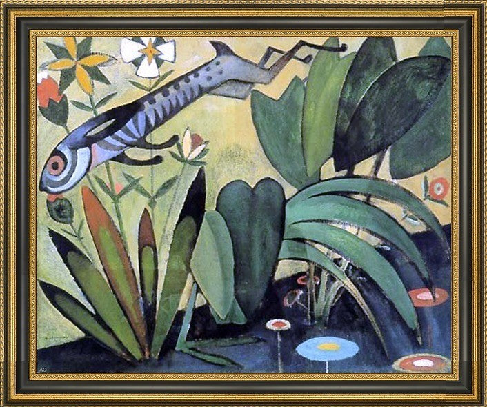 Amadeu De Sousa Cardoso Saut du Lapin - 16" x 20" Framed Premium Canvas Print
