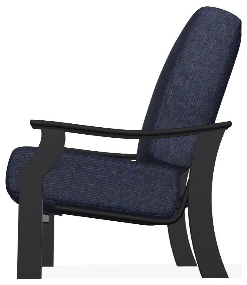 St. Catherine Deep Seat Outdoor Armchair, Indigo/Black
