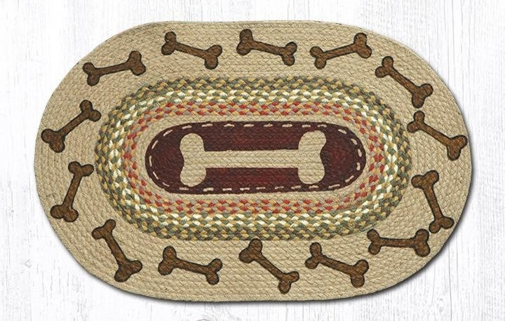 Earth Rugs OP-24 Dog Bones Oval Patch 20" x 30"