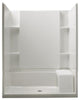Sterling Alcove 60"x36"x74.75" Vikrell Center Shower Kit, White
