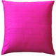 Pillow Decor Sankara Silk Throw Pillows 20"x20", Fuschsia Pink