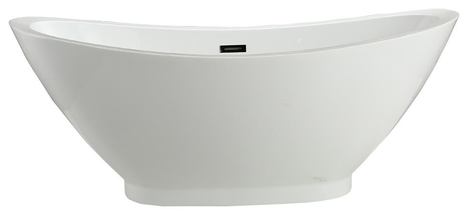 Cassia 69" x 33.5" Soaking Bathtub