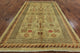 Oushak Style Peshawar Chobi Hand-Knotted Persian Wool Rug, 6'x9'