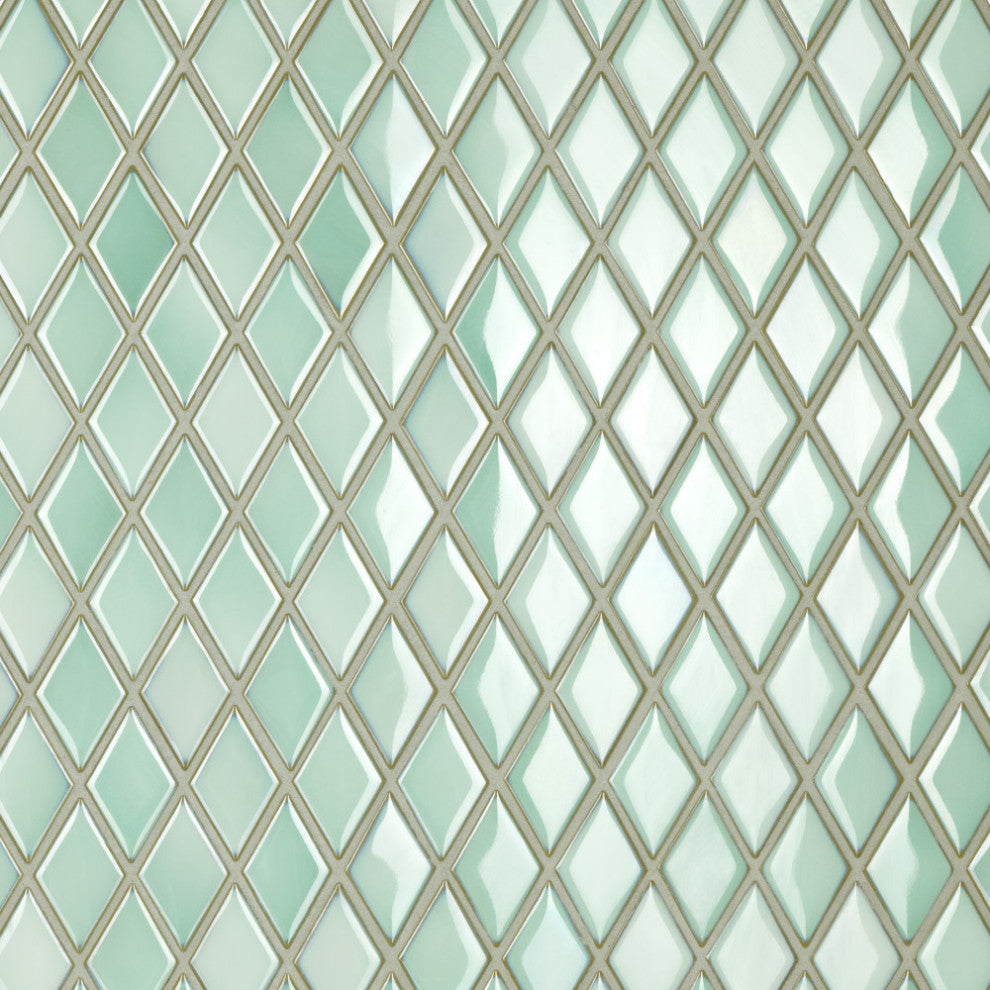 Hudson Kite Porcelain Mosaic Floor and Wall Tile, Pistachio