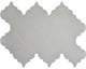 Whisper Arabesque Ceramic Tile White, 12"x12"x8 mm, Set of 10