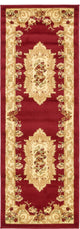 Unique Loom Red Henry Versailles 2' 2 x 6' 0 Runner Rug