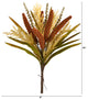 23" Sorghum Harvest Artificial Bush Flower, Set of 3