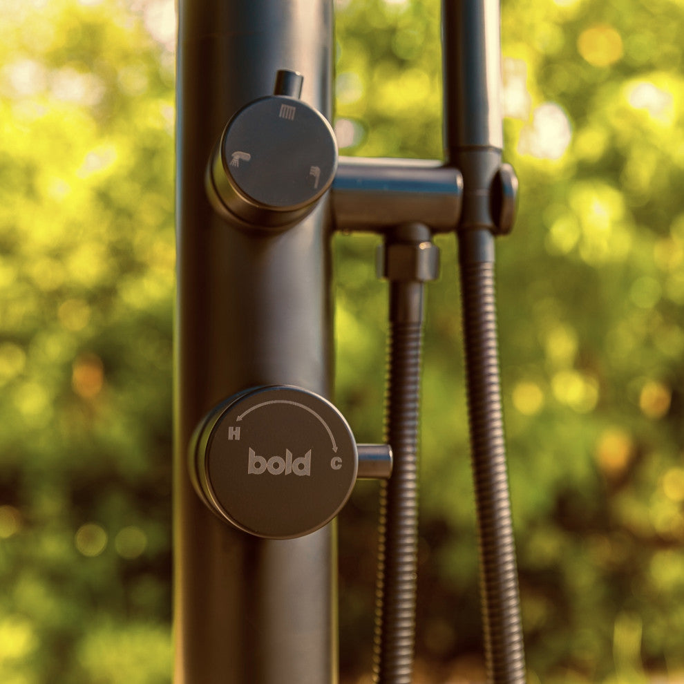 Keanu 316 Stainless Steel Outdoor Shower, Matte Black