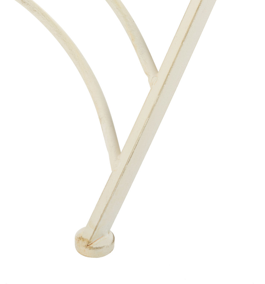 Safavieh Belen Bistro Set, One Table and Two Chairs Pearl White