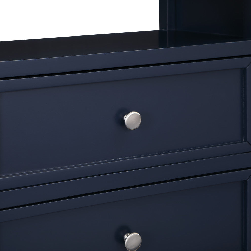 Walker Midnight Blue 2 Drawer Nightstand