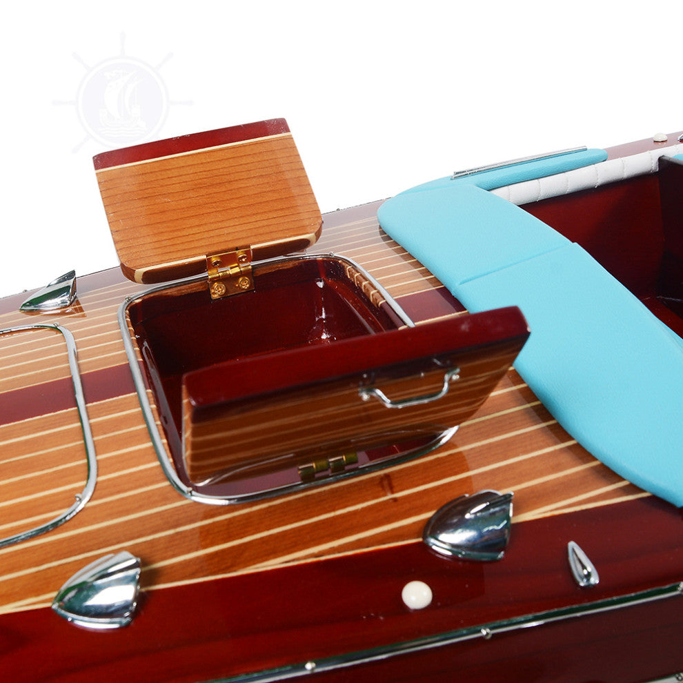 Riva Triton Painted Large Wooden Handcrafted boat model