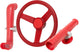Swing Set 3-Piece Periscope, Telescope and Steering Wheel Kit, Red