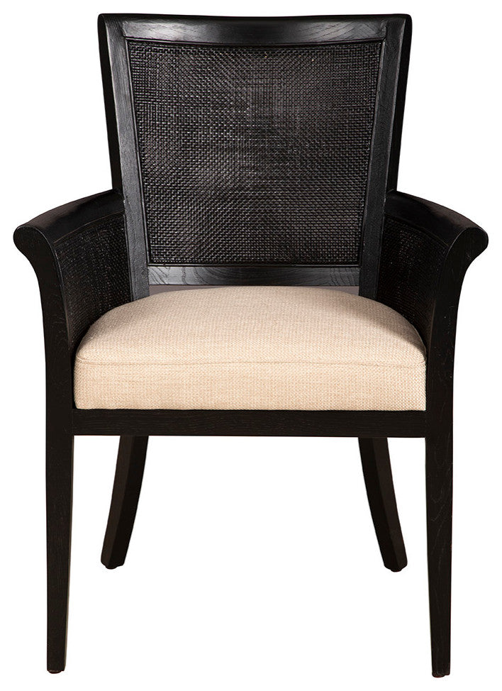 Gimble Upholstered Arm Chair, Black