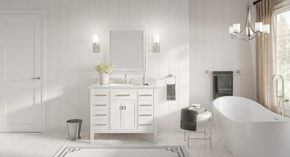 Fairmont Bathroom Vanity, Single Sink, 42", White, Freestanding
