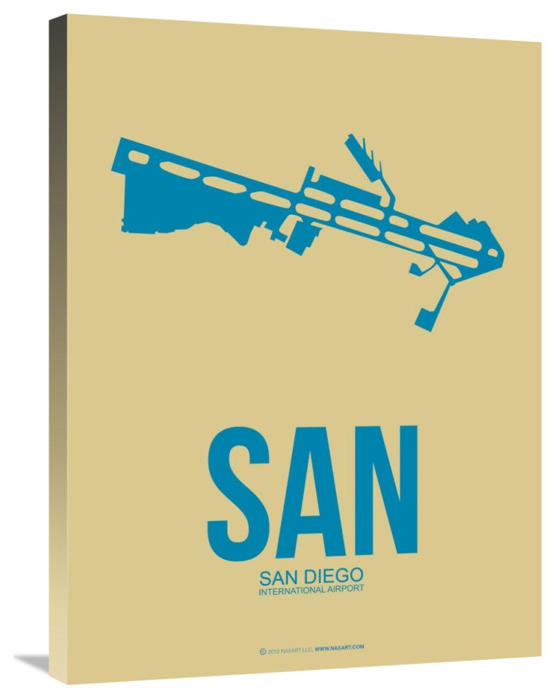 "SAN San Diego Poster 3" Fine Art Print