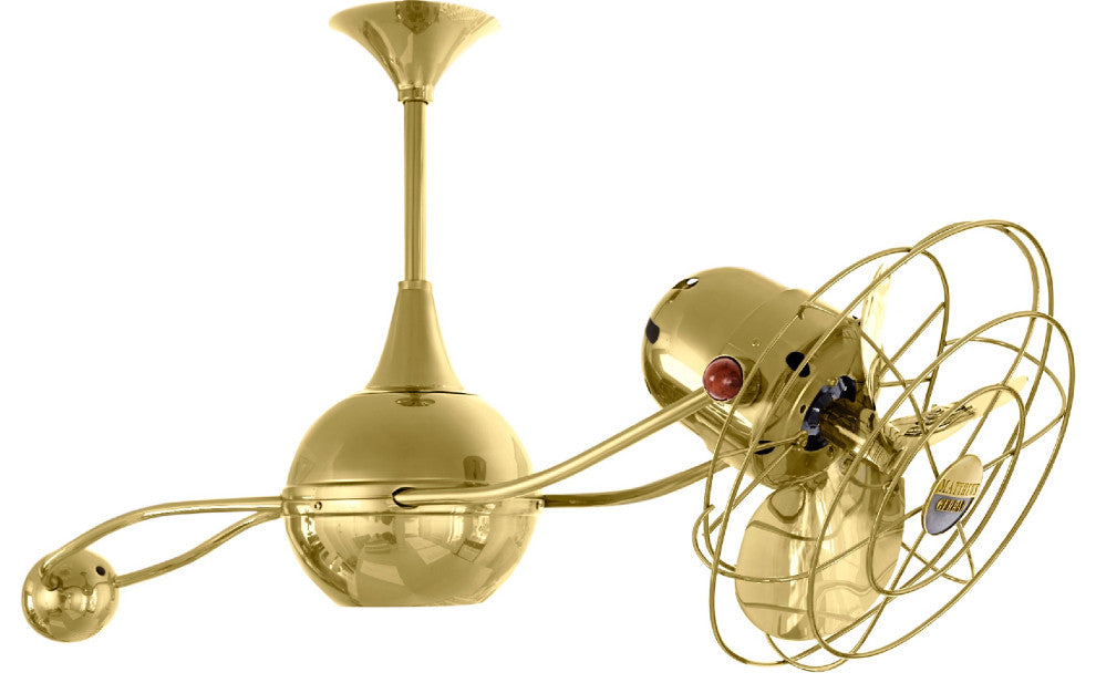 Brisa 2000 Rotational Ceiling Fan, Polished Brass