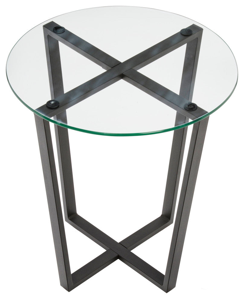 Mango Steam Metro Coffee and End Table, Clear, End Table