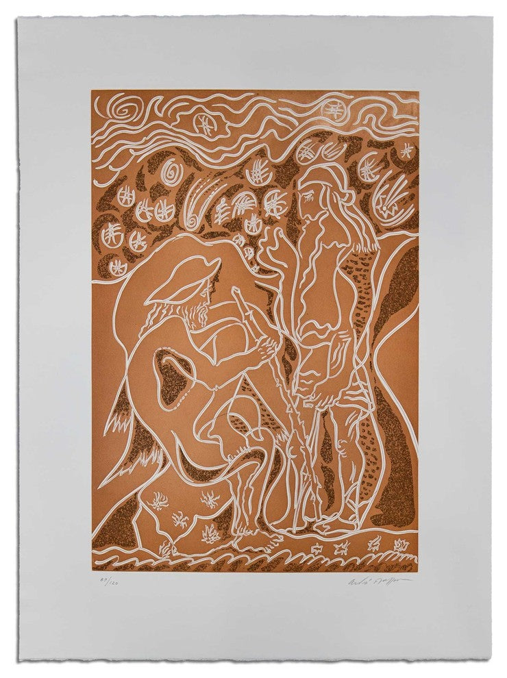 Andre Masson Original Hand Signed Etching, Reconnaissance Par Le Porcher, Framed