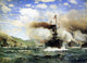 James Gale Tyler Naval Battle Premium Canvas Print