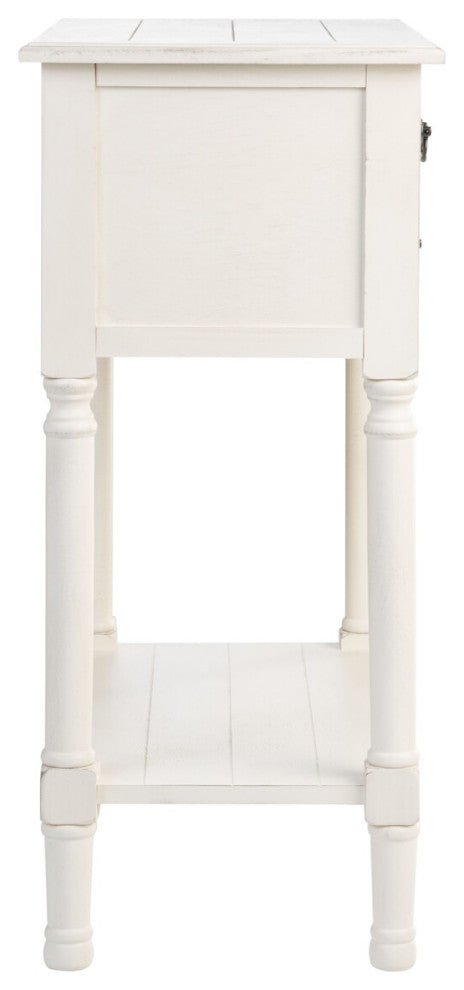 Safavieh Primrose 3 Drawer Console Table, Distrssed White
