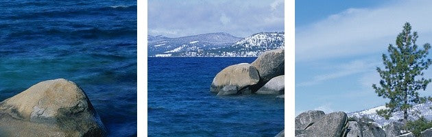 "Lake Tahoe CA" Canvas Art, 60"x20"x1.25"