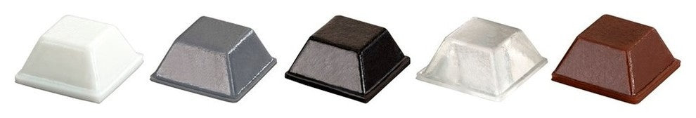 Square Adhesive Cabinet & Furniture Rubber Pads-BS03 .500"x.230"-200pcs, Gray