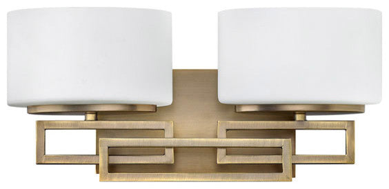 Bath Lanza 2-Light, Brushed Bronze