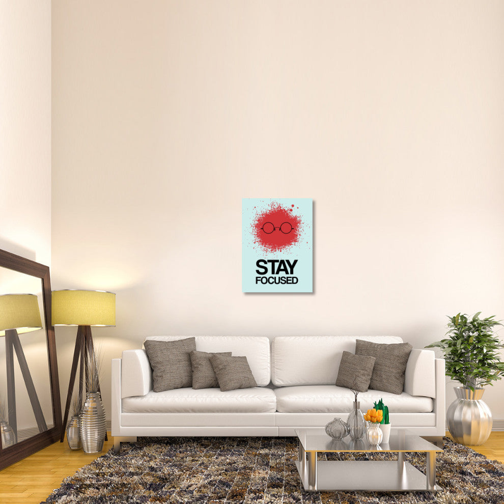 "Stay Focused Splatter Poster 1" Fine Art Print