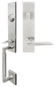 Ecco Lever, Tubular Entry Handleset, Left Hand Reverse, Satin Stainless Steel