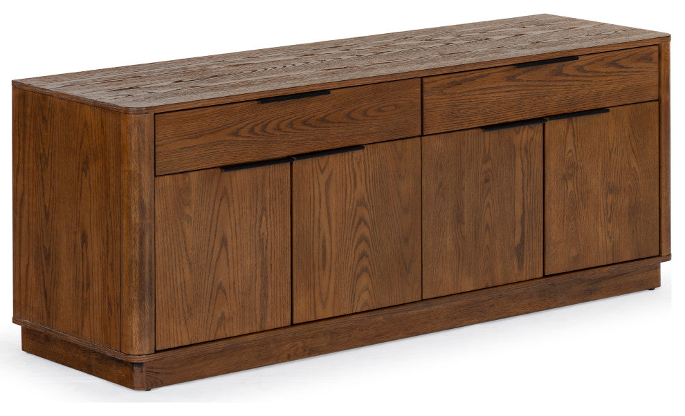 Safavieh Couture Gabrietta Wood Tv Stand, Medium Oak/Black