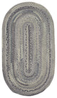 Harborview Braided Oval Rug, Cinder, 4'x6'