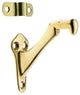 Genuine Solid Brass Hand Rail Bracket, Polished Brass