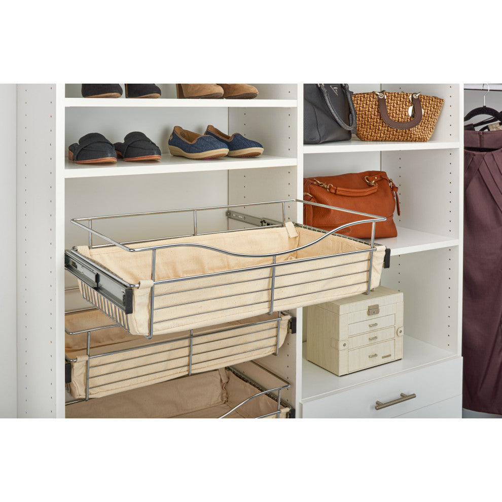 Basket Liners for CB Series Closet Baskets, Tan, 16.75Wx14.62Dx3.79H