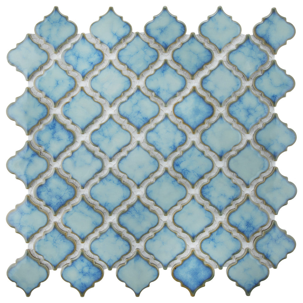 Hudson Tangier Mosaic Floor and Wall Tile, Marine