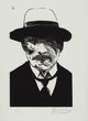 Leonard Baskin "George Milne" Woodcut