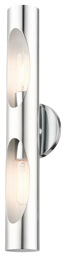 Polished Chrome Contemporary, Minimal, Industrial, Urban, Sleek Sconce