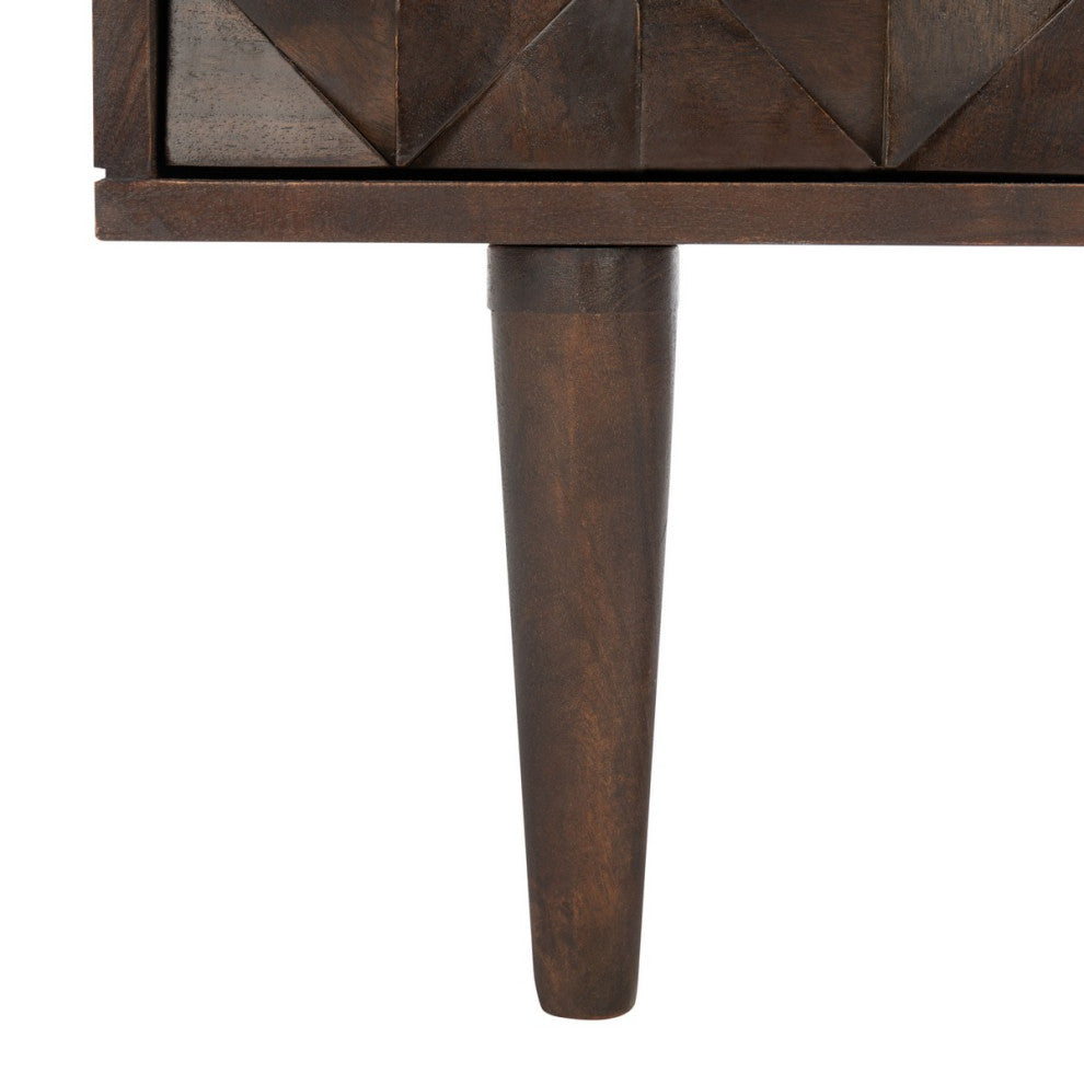 Safavieh Couture Zinnia 3 Drawer Chest Walnut