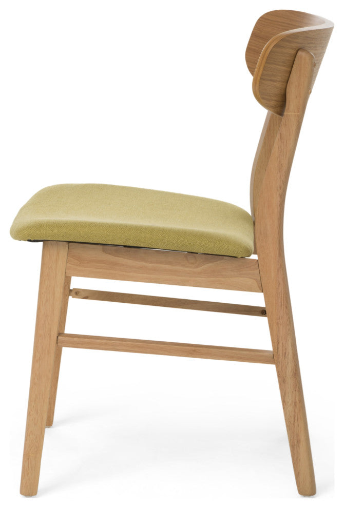 GDF Studio Lucille Mid-Century Modern 5 Piece Dining Set, Green Tea
