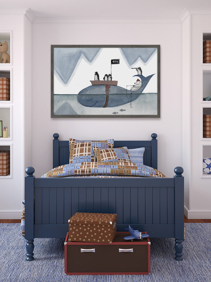 "Arctic Pirates" Framed Painting Print, 24"x16"