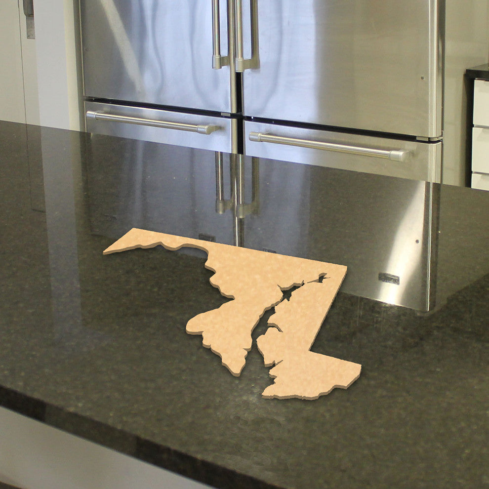 State Shaped Cutting Boards, Brown Richlite, Maryland