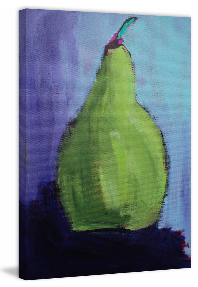"Pear Me" Painting Print on Wrapped Canvas, 24"x36"