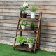 Modern 3-Tier Outdoor Wood Design Folding Display Flower Stand