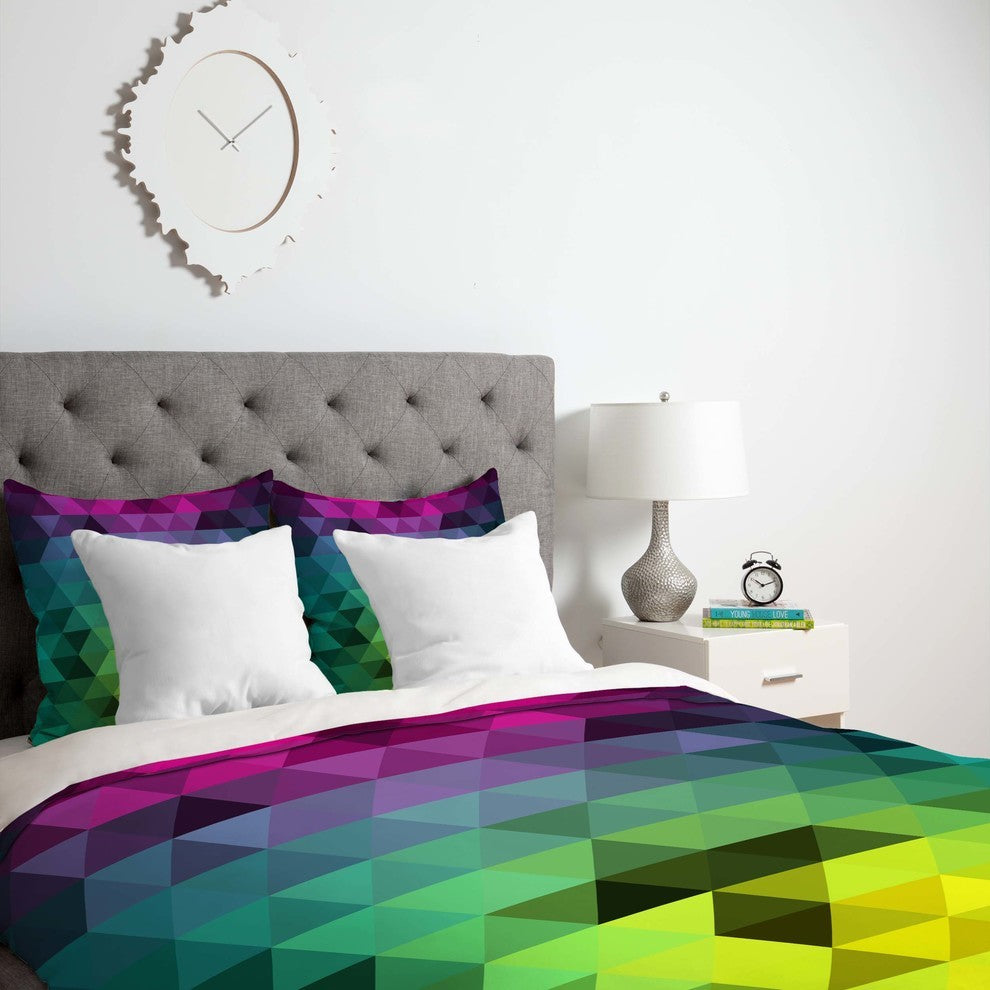 Deny Designs Three Of The Possessed Underwater Lion Duvet Cover - Lightweight