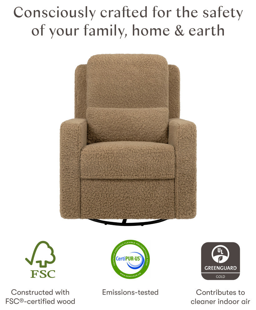 Sigi Recliner and Swivel Glider, Shearling, Cortado Shearling